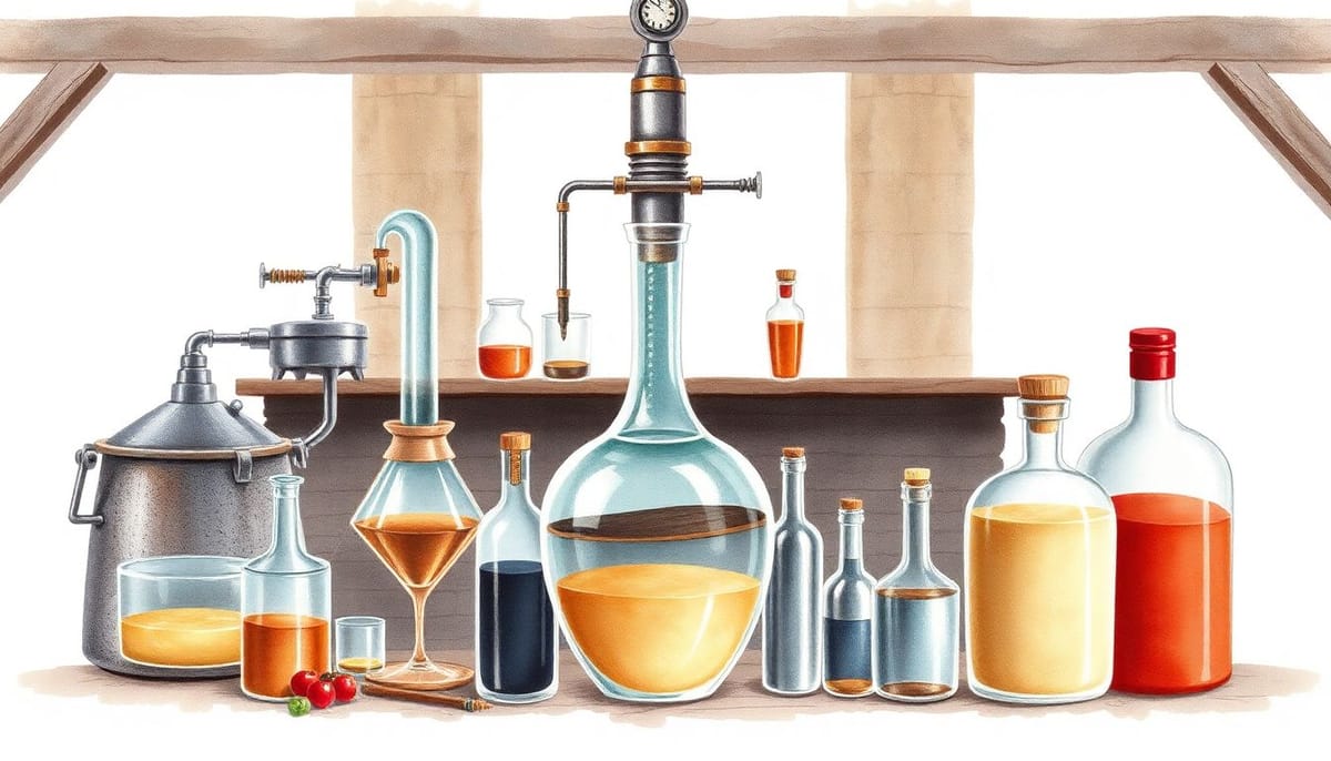 Бизнес-план 11.01: Перегонка, очистка и смешивание спиртов
