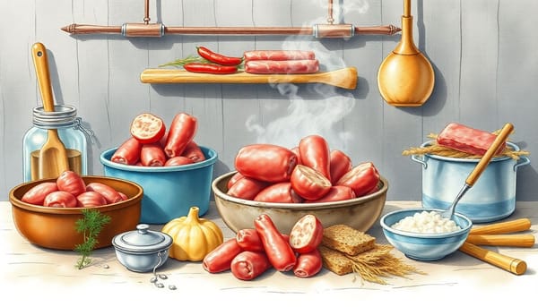 10.13.1 — Производство соленого, вареного, запеченого, копченого, вяленого и прочего мяса